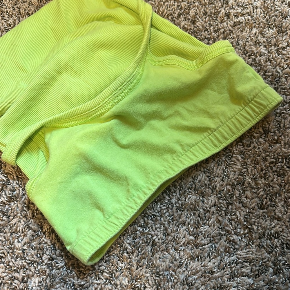 Nike Neon Green Ribbed Tank Top - Picture 8 of 9